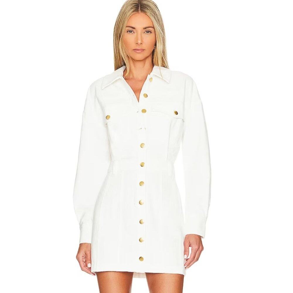 Lovers & Friends Frankie Mini Dress in Bone White NWOT Size Small